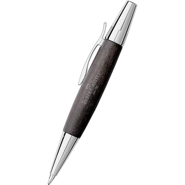 Faber-Castell Pearwood Barrel Black E-motion Ballpoint Pen-Pen Boutique Ltd