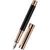 Faber-Castell x Otto Hutt Design 04 Fountain Pen - Black - Shiny Rose Gold Trim-Pen Boutique Ltd