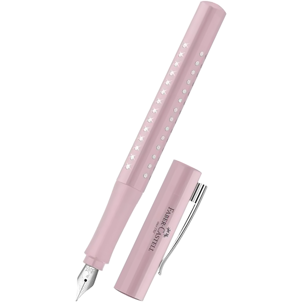 Faber-Castell Grip Fountain Pen - Sparkle Rose-Pen Boutique Ltd