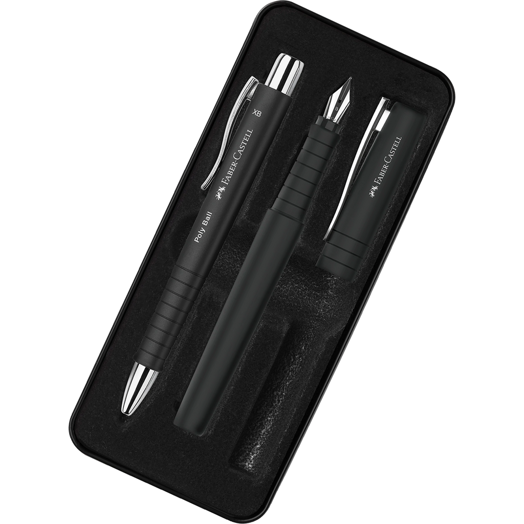Faber-Castell Poly Gift Set - Black-Pen Boutique Ltd