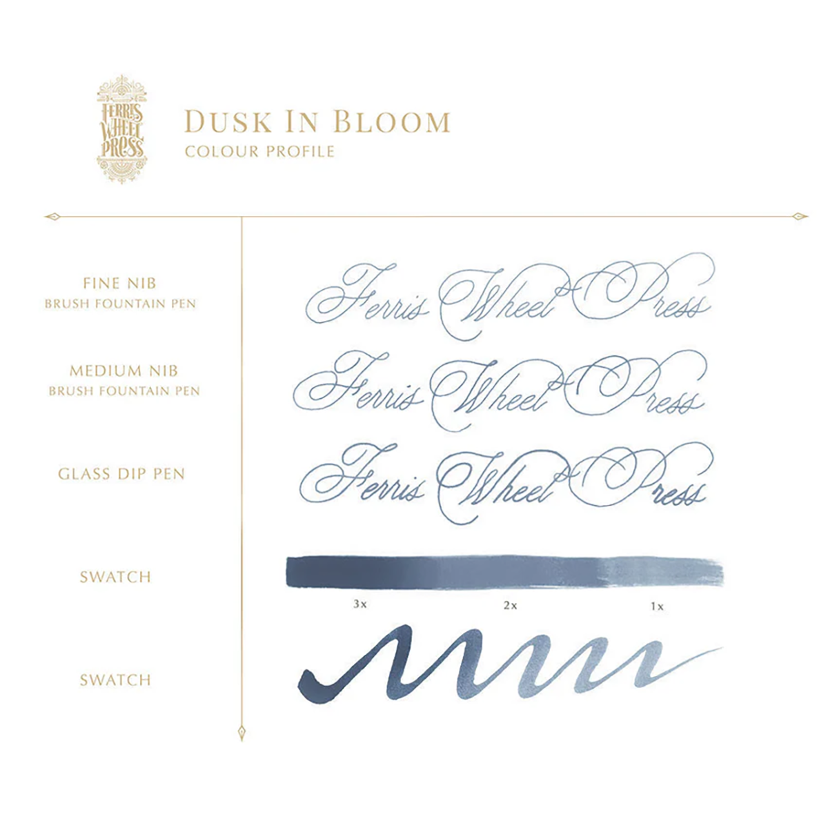 Ferris Wheel Press Ink Bottle - Dusk in Bloom - 38ml-Pen Boutique Ltd