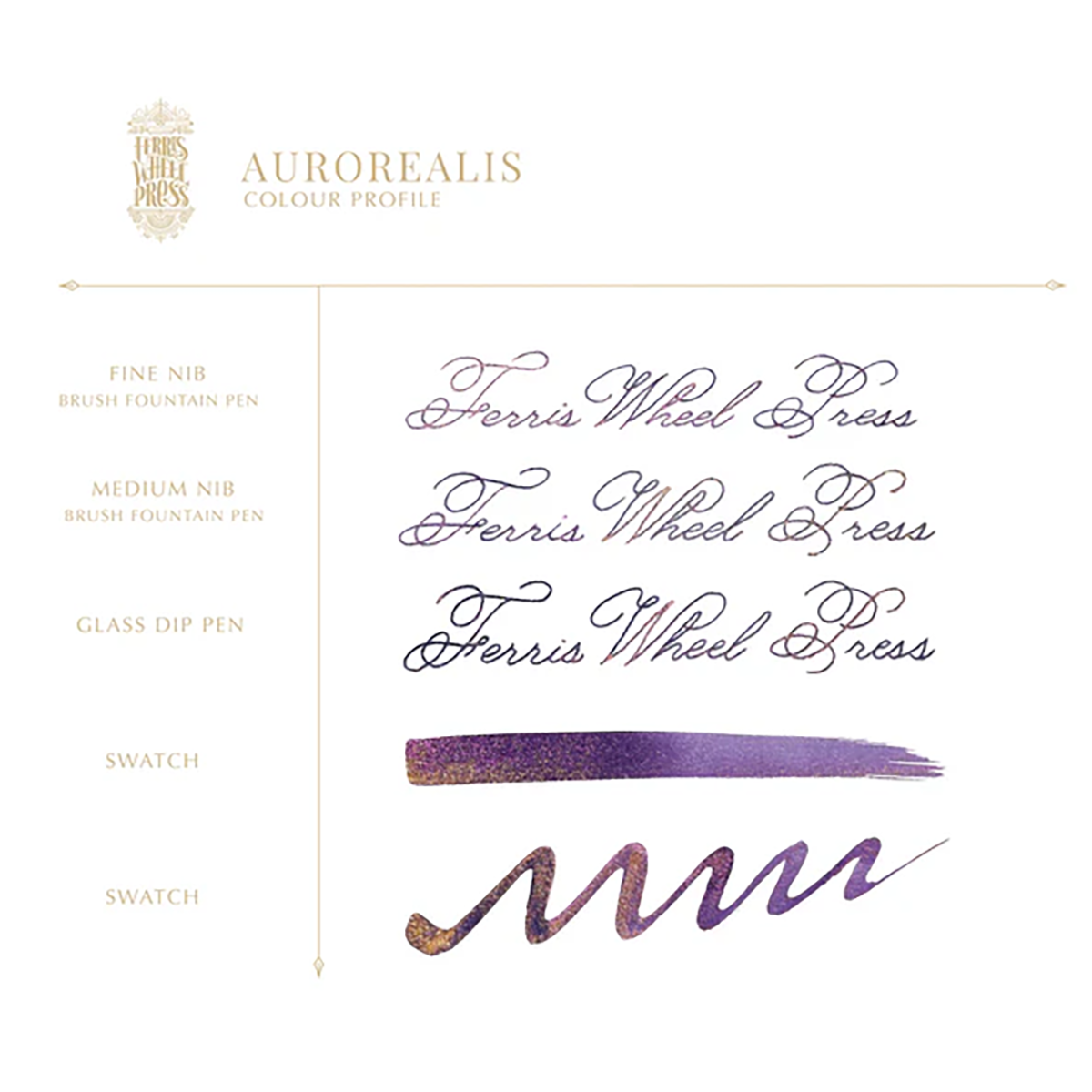 Ferris Wheel Press Ink Bottle - Aurorealis (2024 Limited Edition)-Pen Boutique Ltd