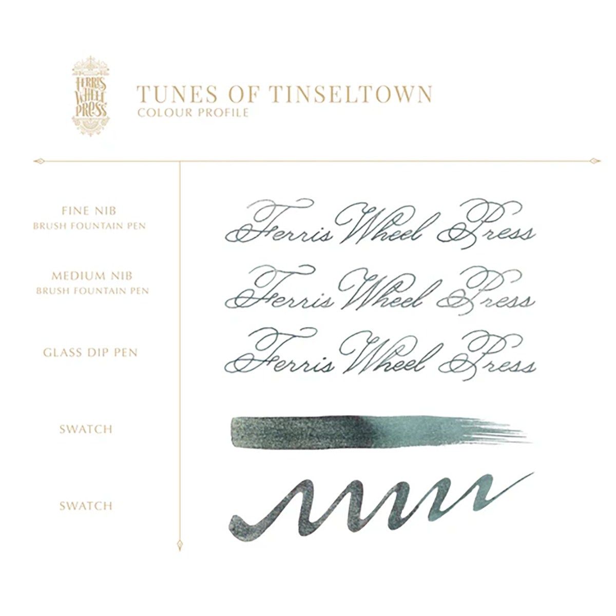 Ferris Wheel Press Ink Bottle - Tunes of Tinseltown - 38ml-Pen Boutique Ltd