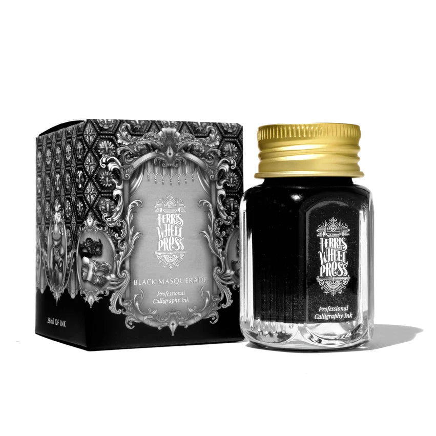Ferris Wheel Press 28ml Calligraphy Ink - Black Masquerade-Pen Boutique Ltd