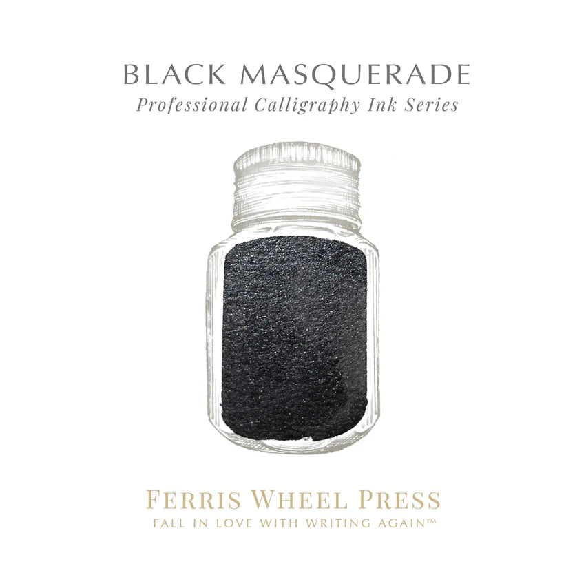 Ferris Wheel Press 28ml Calligraphy Ink - Black Masquerade-Pen Boutique Ltd