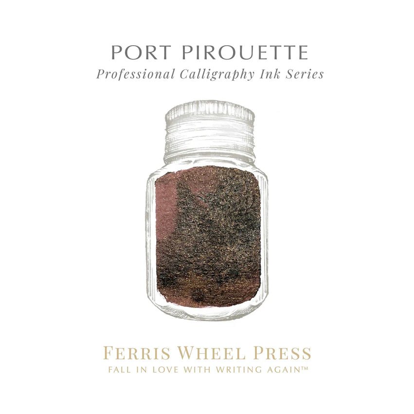 Ferris Wheel Press 28ml Calligraphy Ink - Port Pirouette - Pen Boutique Ltd