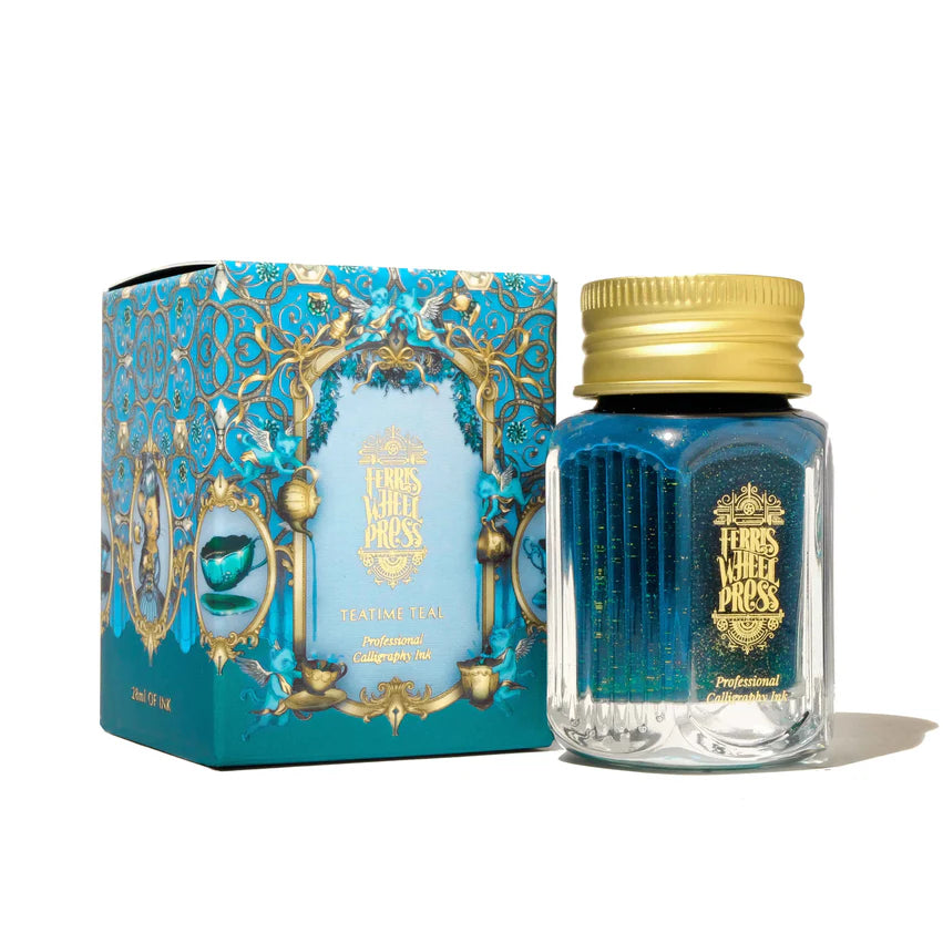 Ferris Wheel Press 28ml Calligraphy Ink - Teatime Teal-Pen Boutique Ltd