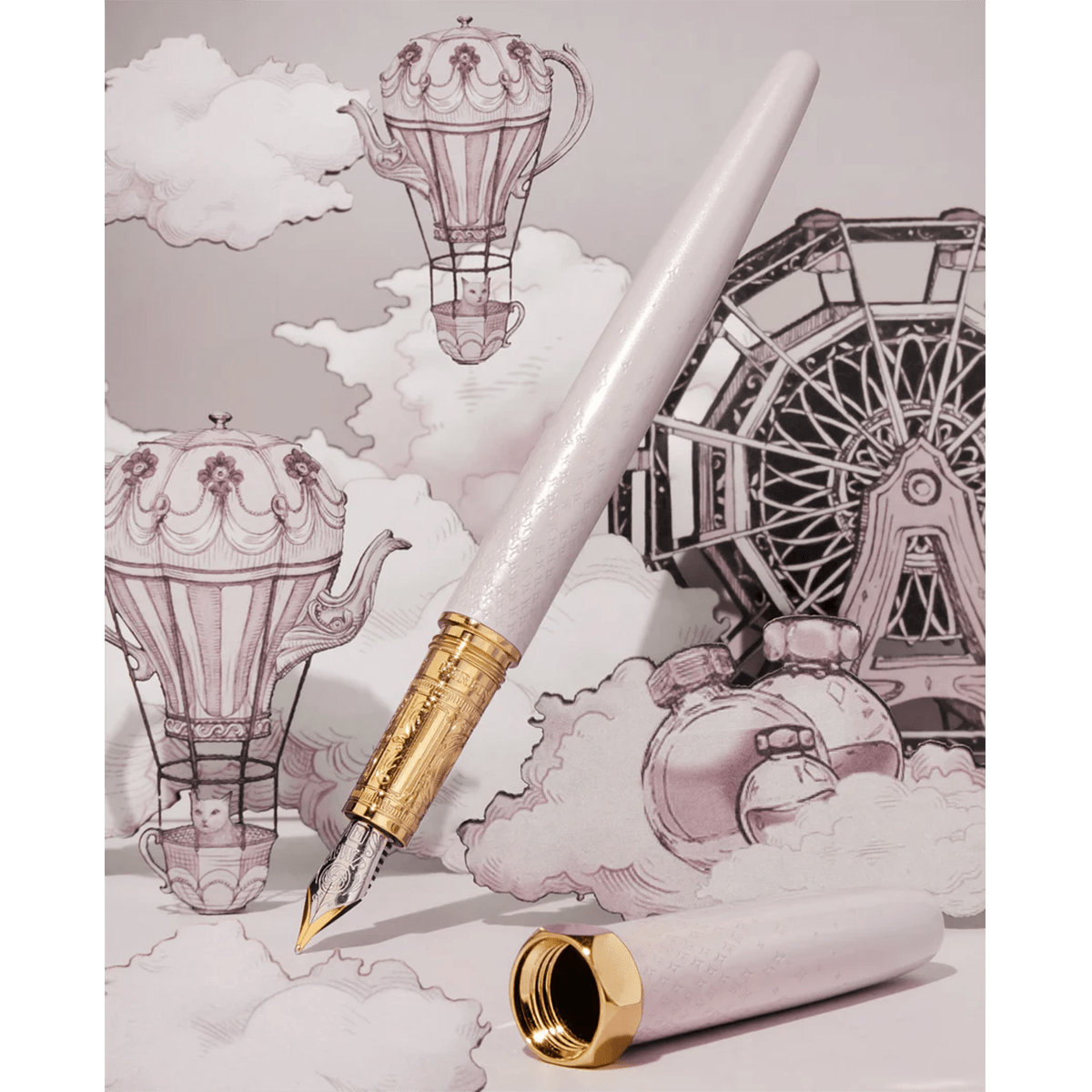 Ferris Wheel Press Bijou Sandcastle Clay Fountain Pen | Pen Boutique