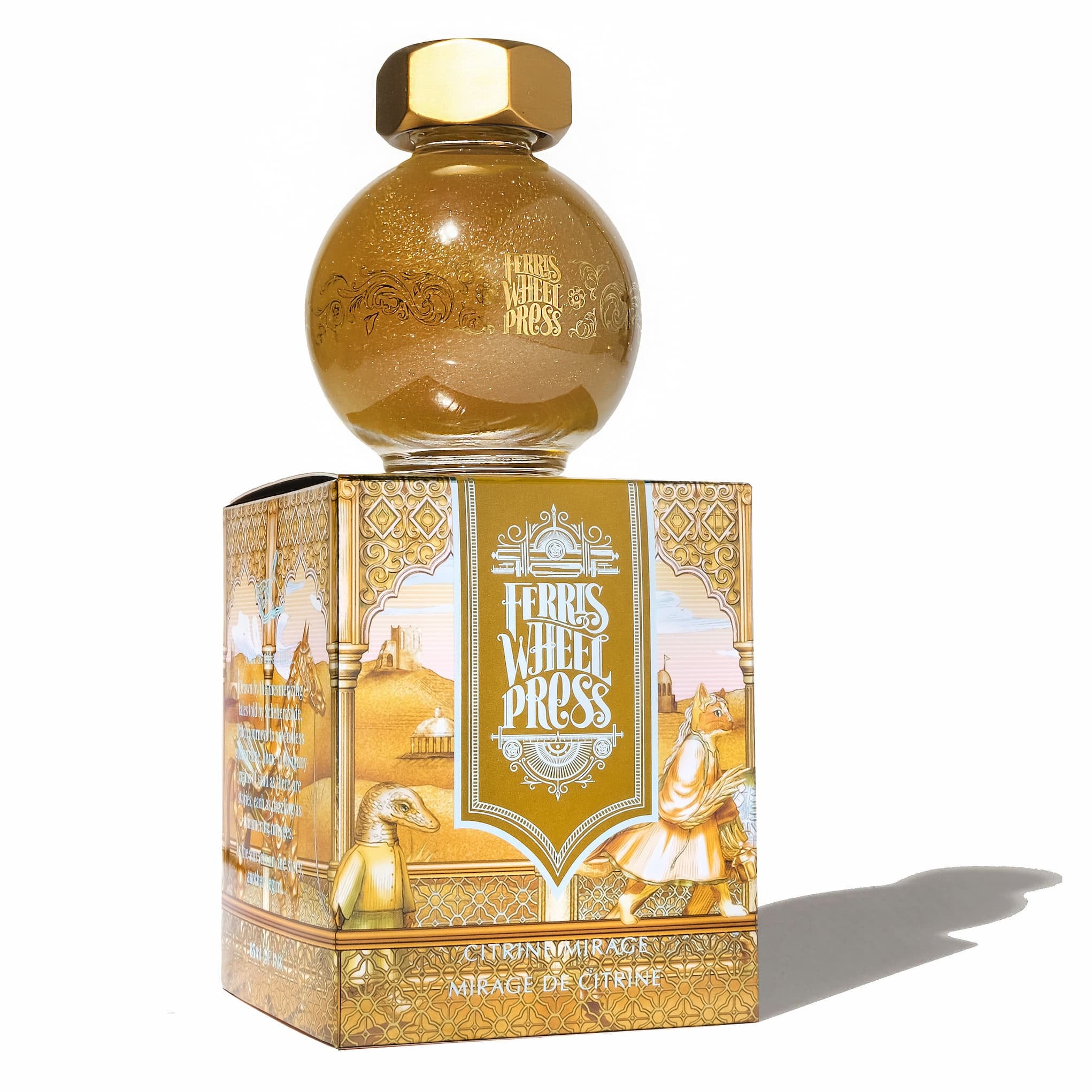 Ferris Wheel Press FerriTales Bestiary Ink Bottle - Citrine Mirage - 20ml-Pen Boutique Ltd