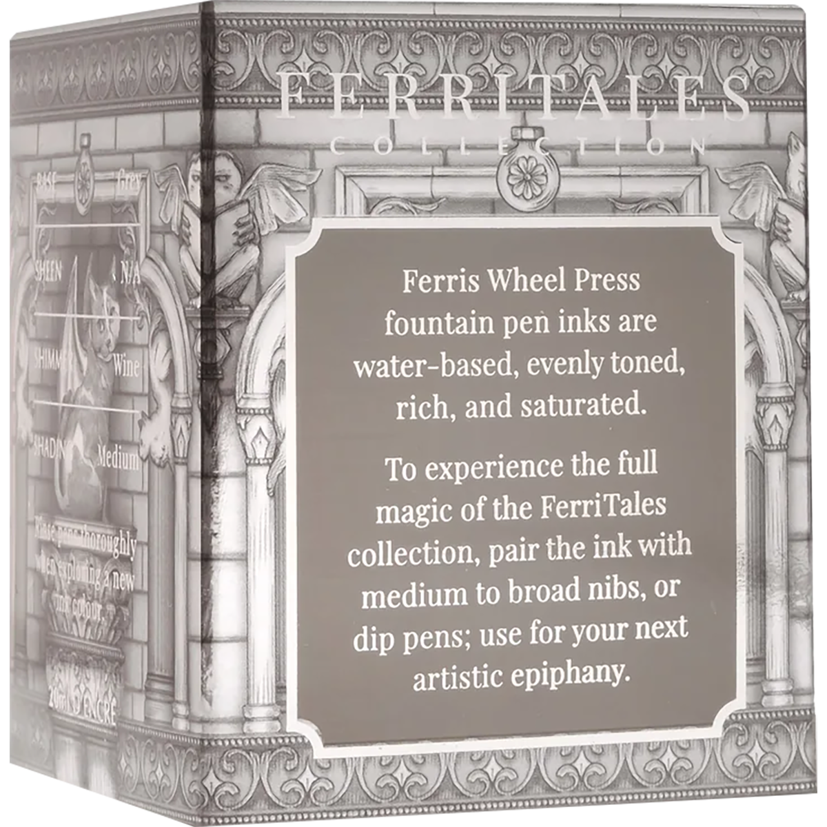 Ferris Wheel Press Ink Bottle - Bestiary Series - Granite Guardians - 20ml-Pen Boutique Ltd