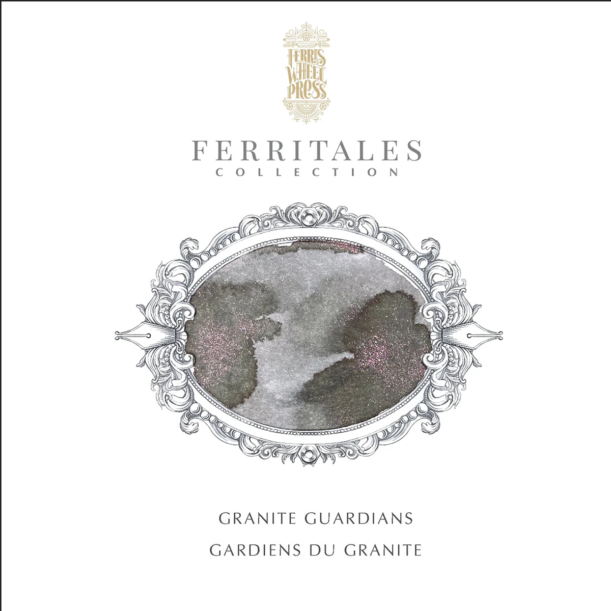 Ferris Wheel Press Ink Bottle - Bestiary Series - Granite Guardians - 20ml-Pen Boutique Ltd