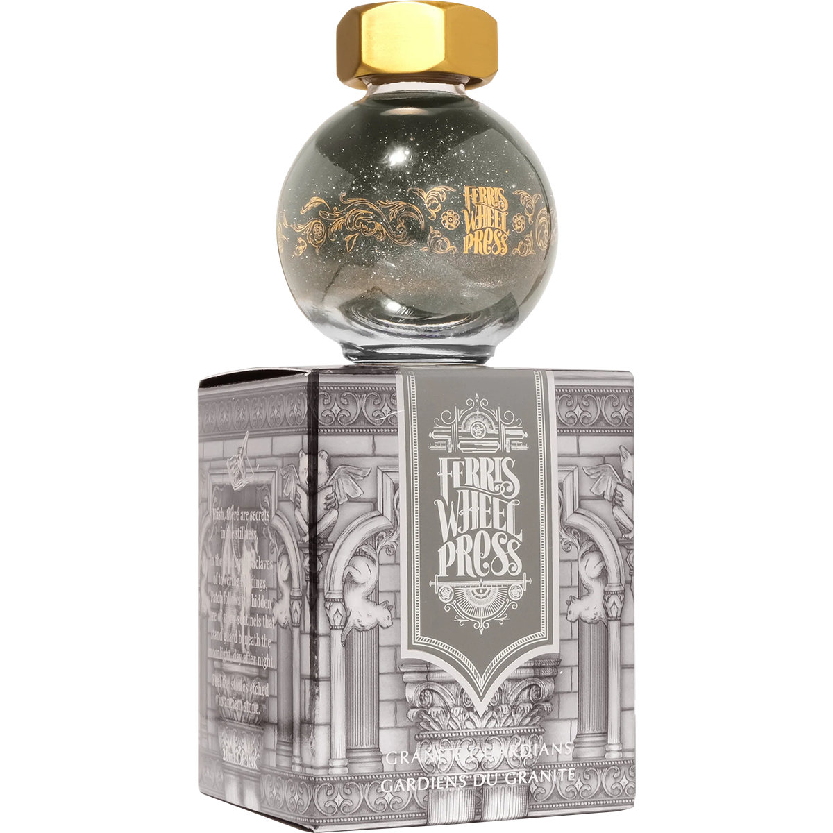 Ferris Wheel Press Ink Bottle - Bestiary Series - Granite Guardians - 20ml-Pen Boutique Ltd