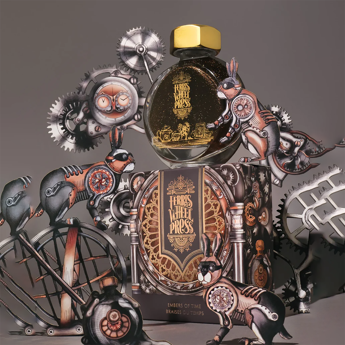 Ferris Wheel Press Ink Bottle - Embers of Time - 38ml-Pen Boutique Ltd