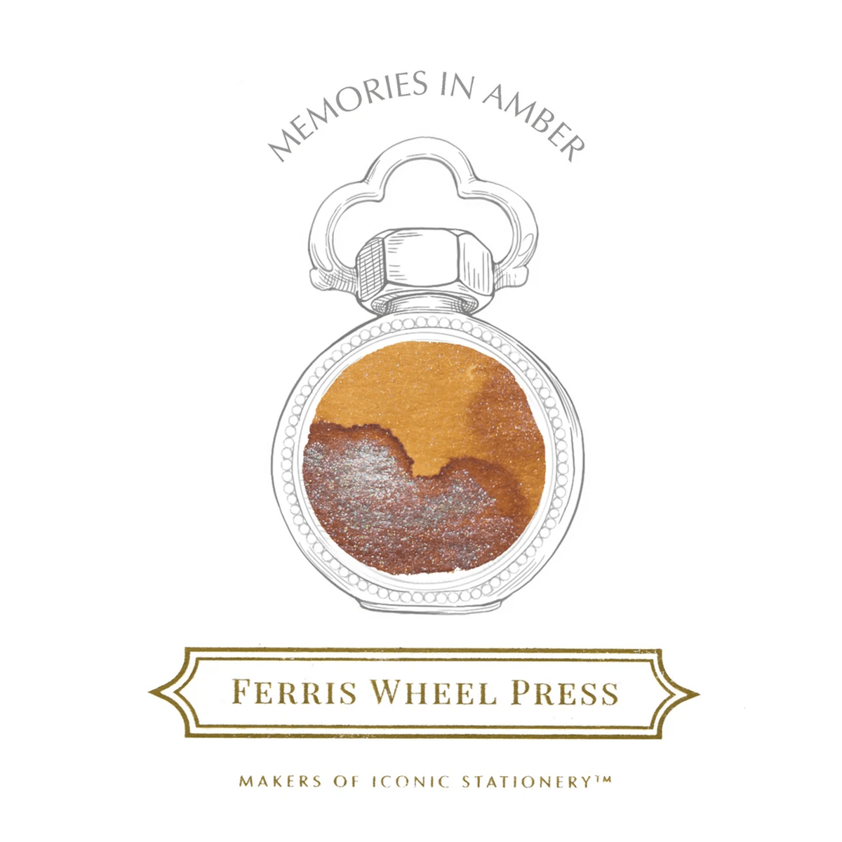Ferris Wheel Press Ink Bottle - Memories in Amber - 10ml - Pen Boutique Ltd