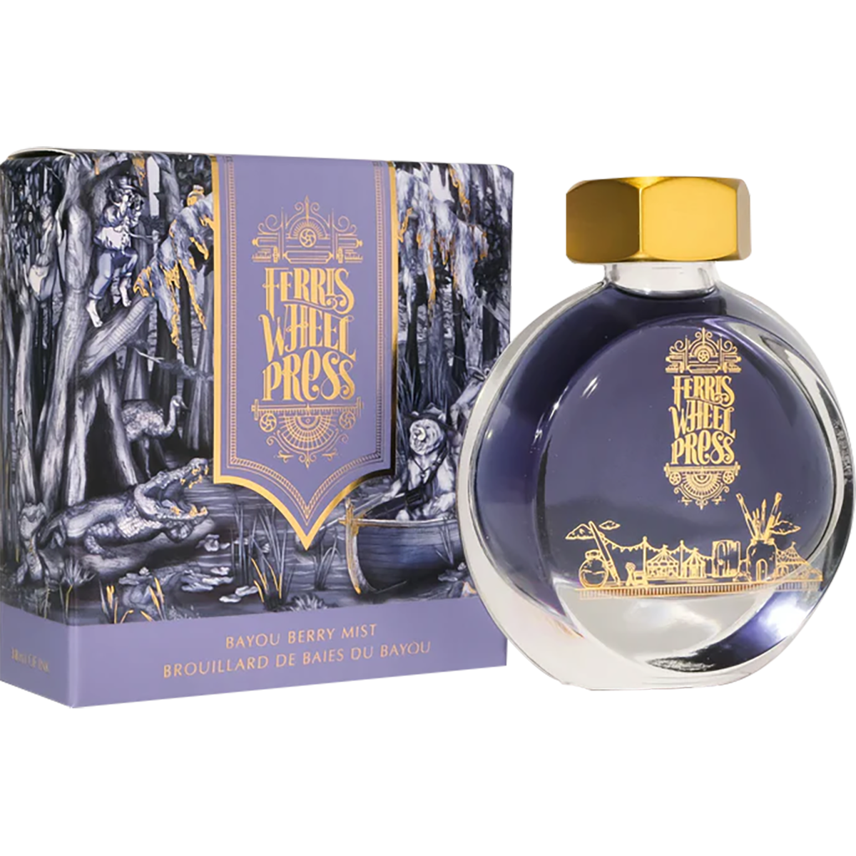 Ferris Wheel Press Ink Bottle - Bayou Berry Mist - 38ml-Pen Boutique Ltd