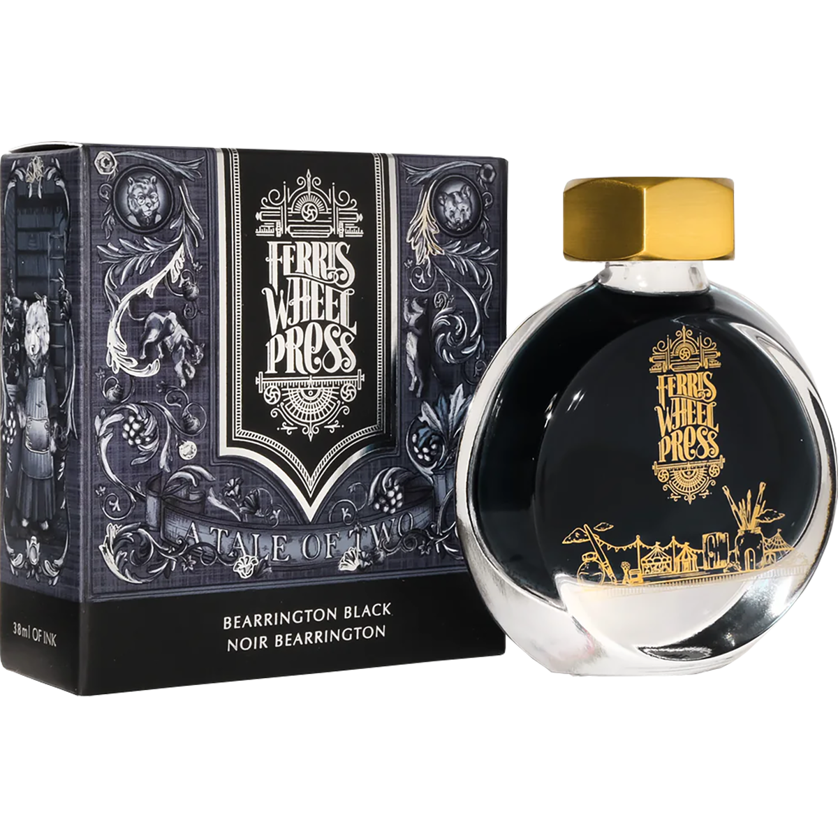 Ferris Wheel Press Ink Bottle - Bearrington Black - 38ml-Pen Boutique Ltd