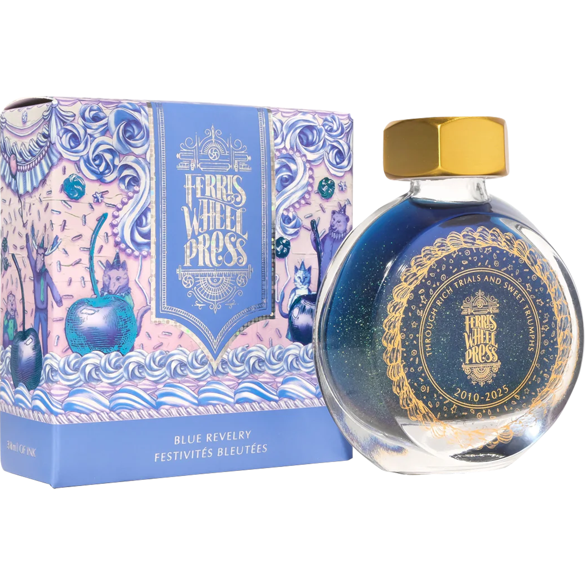 Ferris Wheel Press Ink Bottle - Blue Revelry - 38ml-Pen Boutique Ltd