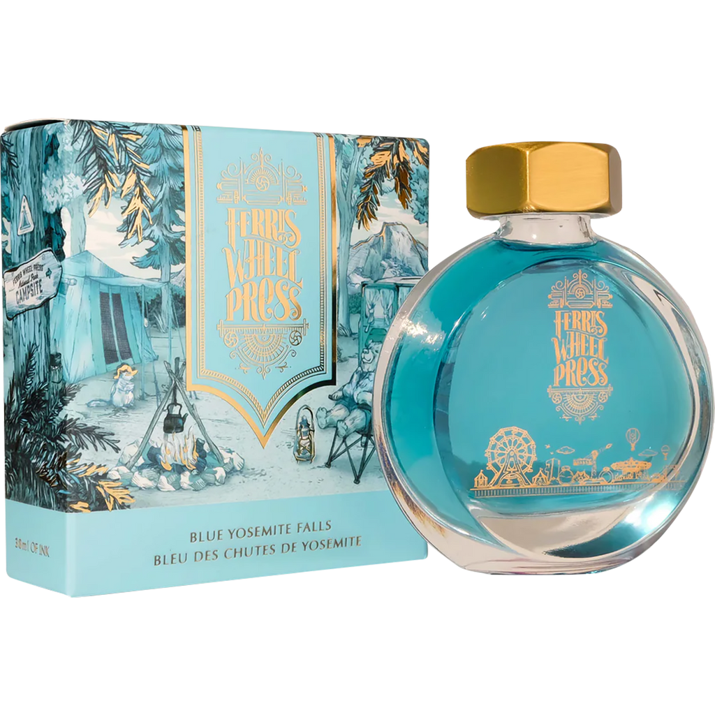 Ferris Wheel Press Ink Bottle - Blue Yosemite Falls - 38ml-Pen Boutique Ltd
