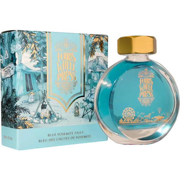 Ferris Wheel Press Ink Bottle - Blue Yosemite Falls - 38ml-Pen Boutique Ltd