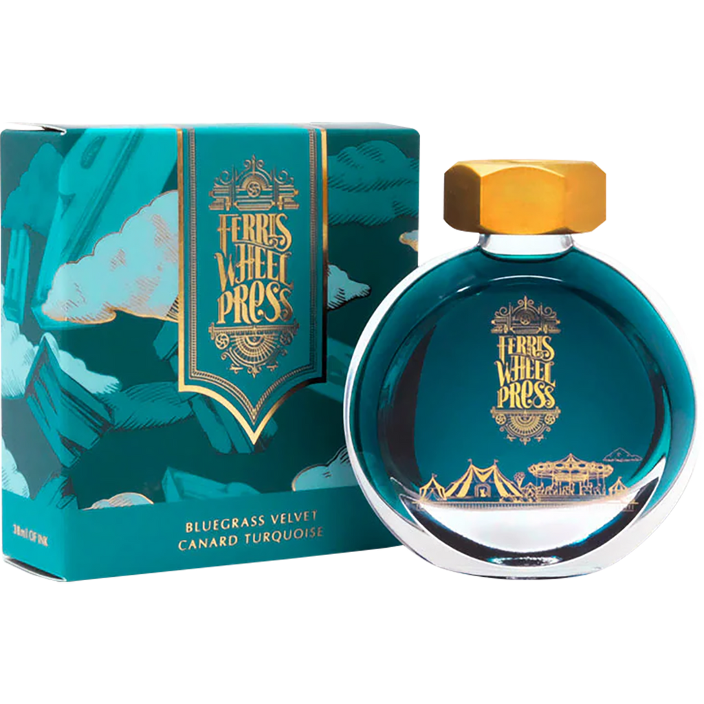 Ferris Wheel Press Ink Bottle - Bluegrass Velvet - 38ml-Pen Boutique Ltd