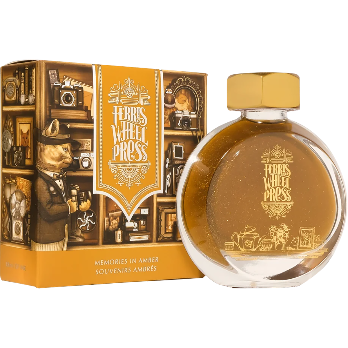 Ferris Wheel Press Ink Bottle - Memories in Amber - 38ml