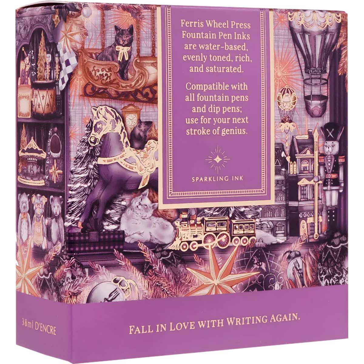 Ferris Wheel Press Ink Bottle - Mulberry Majesty - 38ml-Pen Boutique Ltd
