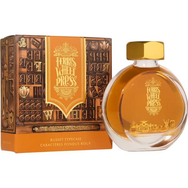 Ferris Wheel Press Ink Bottle - Russet Typecase - 38ml-Pen Boutique Ltd