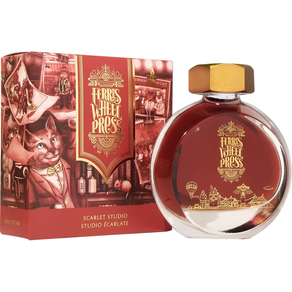 Ferris Wheel Press Ink Bottle - Scarlet Studio - 38ml-Pen Boutique Ltd