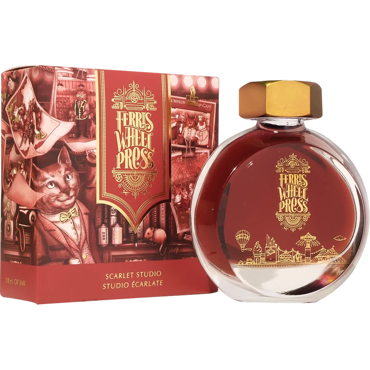 Ferris Wheel Press Ink Bottle - Scarlet Studio - 38ml