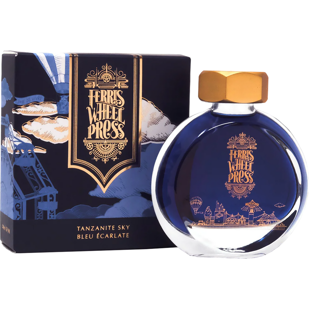 Ferris Wheel Press Ink Bottle - Tanzanite Sky - 38ml-Pen Boutique Ltd