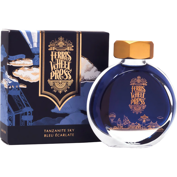 Ferris Wheel Press Ink Bottle - Tanzanite Sky - 38ml-Pen Boutique Ltd