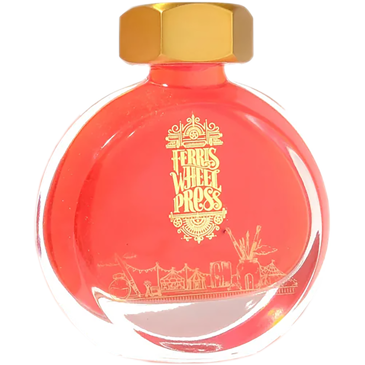 Ferris Wheel Press Ink Bottle - Wonderland In Coral - 38ml-Pen Boutique Ltd