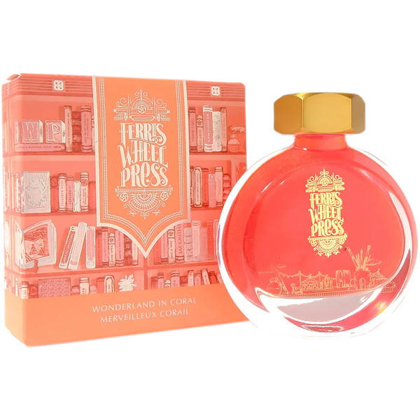 Ferris Wheel Press Ink Bottle - Wonderland In Coral - 38ml-Pen Boutique Ltd