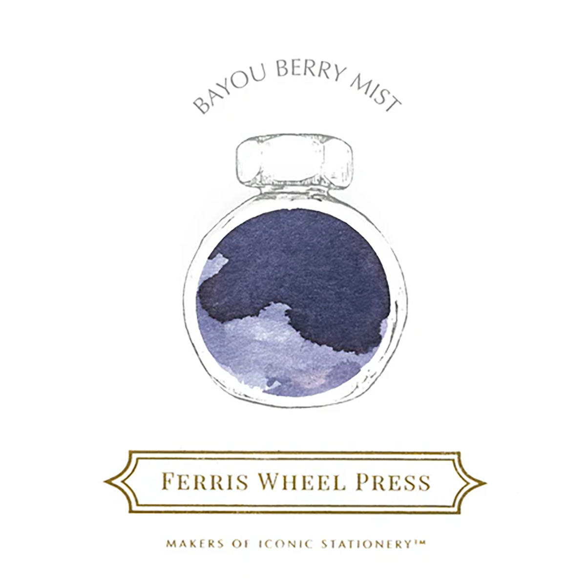Ferris Wheel Press Ink Bottle - Bayou Berry Mist - 38ml-Pen Boutique Ltd
