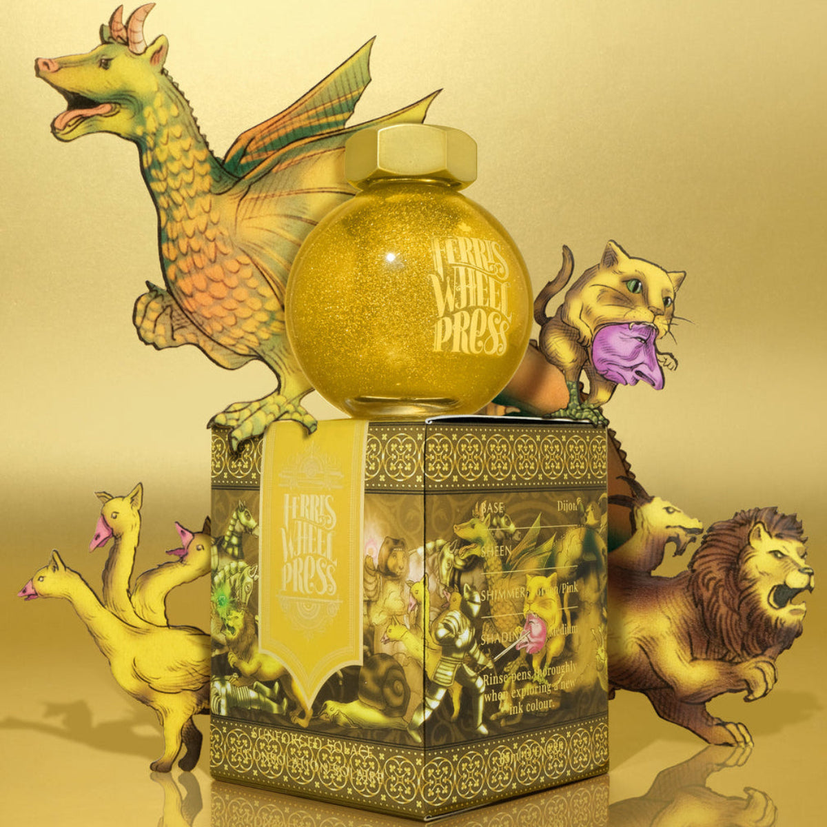 Ferris Wheel Press FerriTales The Book of Knights Ink Bottle - Sunforged Solace - 20ml