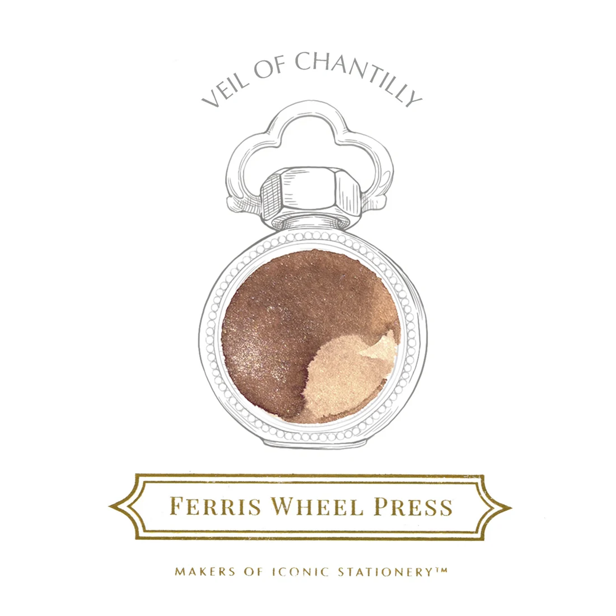 Ferris Wheel Press Ink Bottle - Veil of Chantilly - 10ml