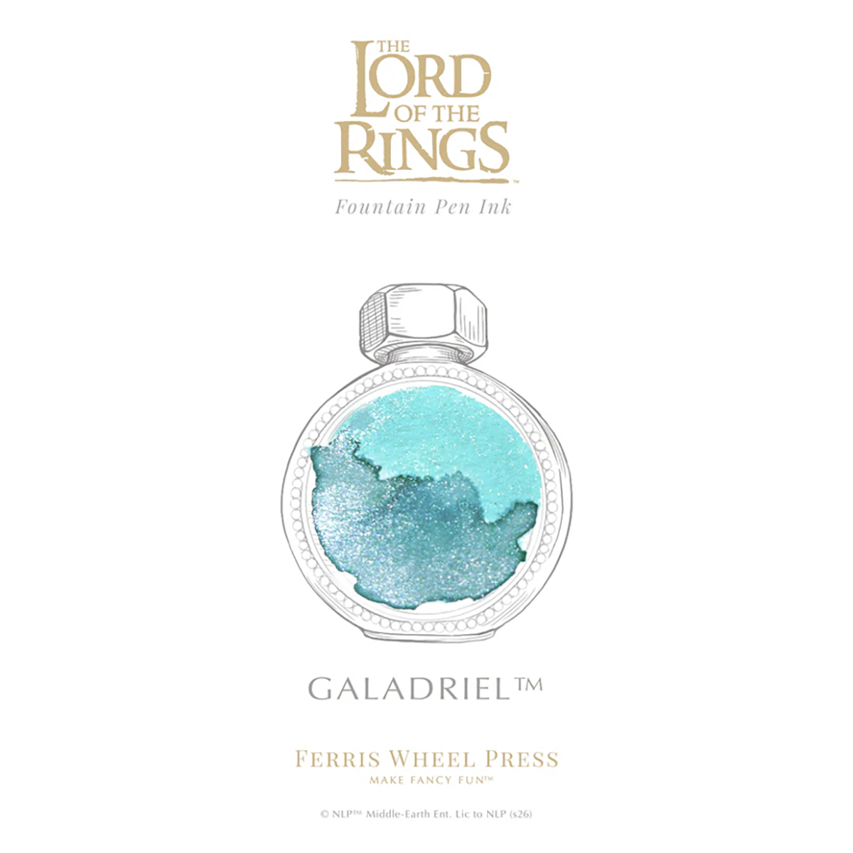 Ferris Wheel Press x Lord of The Rings Bijou Fountain Pen & Ink Set - Galadriel Bijou-Pen Boutique Ltd