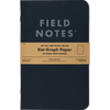 Field Notes Dot Graph - Pitch Black 2-pack 4¾" x 7½"-Pen Boutique Ltd