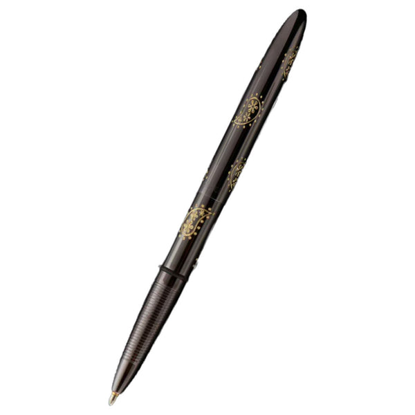 Fisher Space Bullet Titanium Nitride - Dark Matte Black (Paisley Design)-Pen Boutique Ltd
