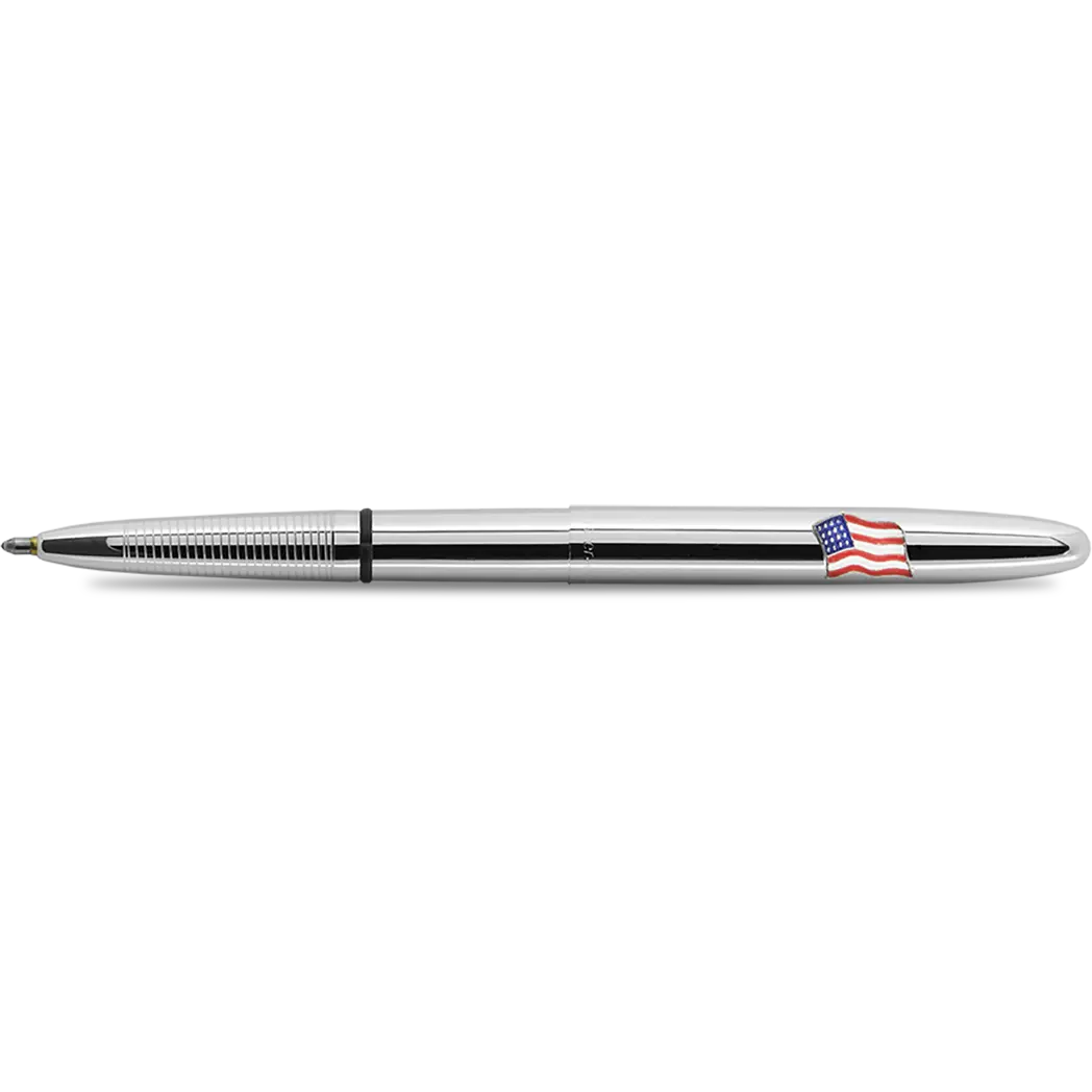 Fisher Space Pen Chrome Bullet with American Flag Ballpoint Pen-Pen Boutique Ltd