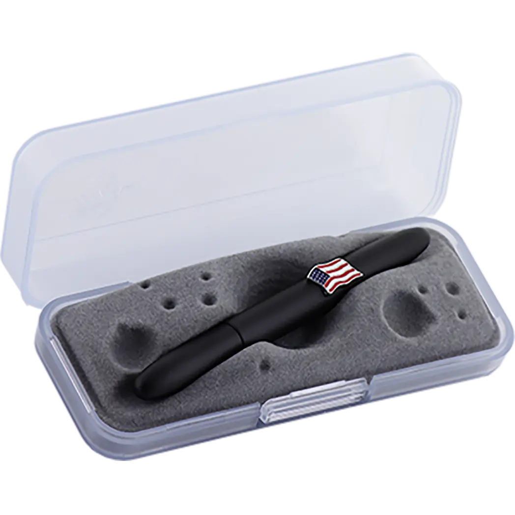 Fisher Space Pen Matte Black Bullet with American Flag Ballpoint Pen-Pen Boutique Ltd