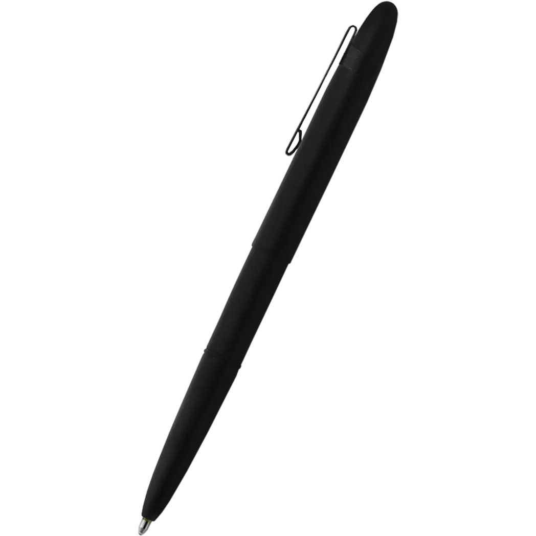 Fisher Space with Clip Bullet Ballpoint Pen - Matte Black-Pen Boutique Ltd