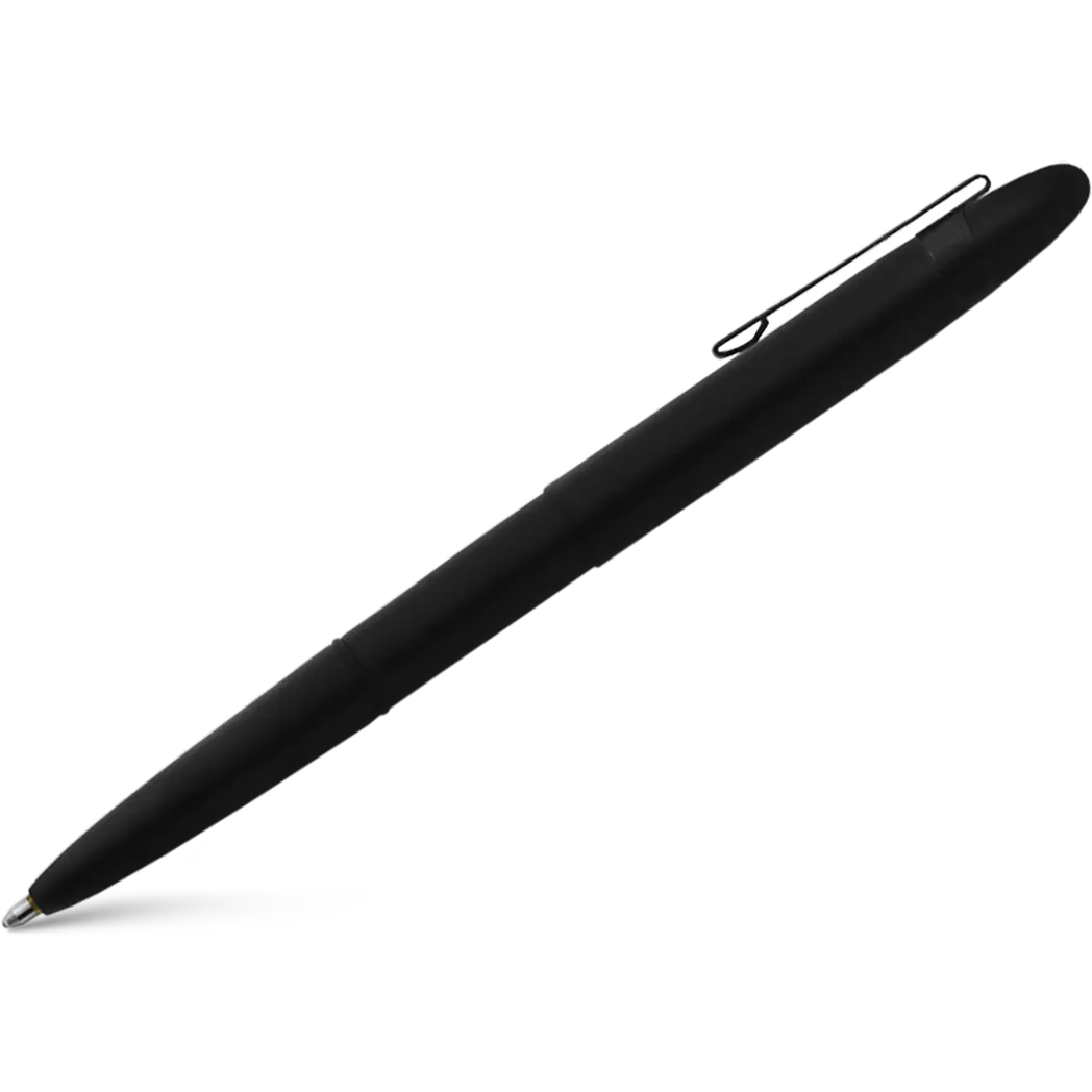 Fisher Space with Clip Bullet Ballpoint Pen - Matte Black-Pen Boutique Ltd
