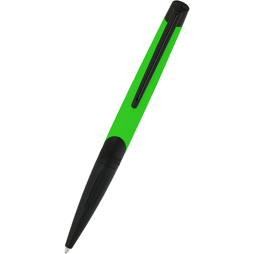 S T Dupont Defi Millennium Ballpoint Pen - Fluo Green-Pen Boutique Ltd