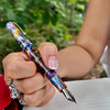 Leonardo x Pen Boutique Momento Zero Fountain Pen - REGULAR SIZE- Silver Trim - Rangoli (Exclusive)-Pen Boutique Ltd