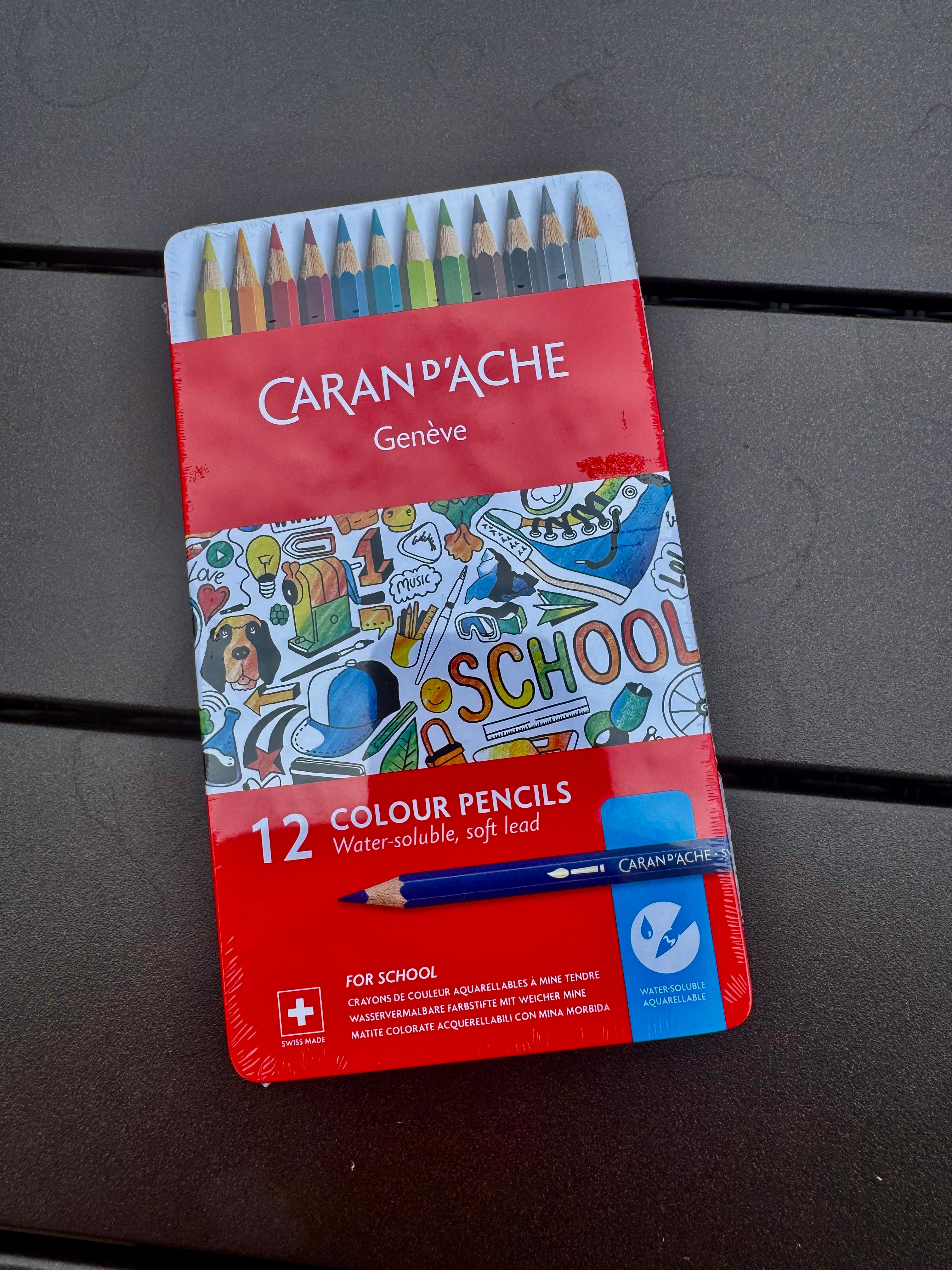 Caran d'Ache Color Pencils - Water Soluble - Soft Lead