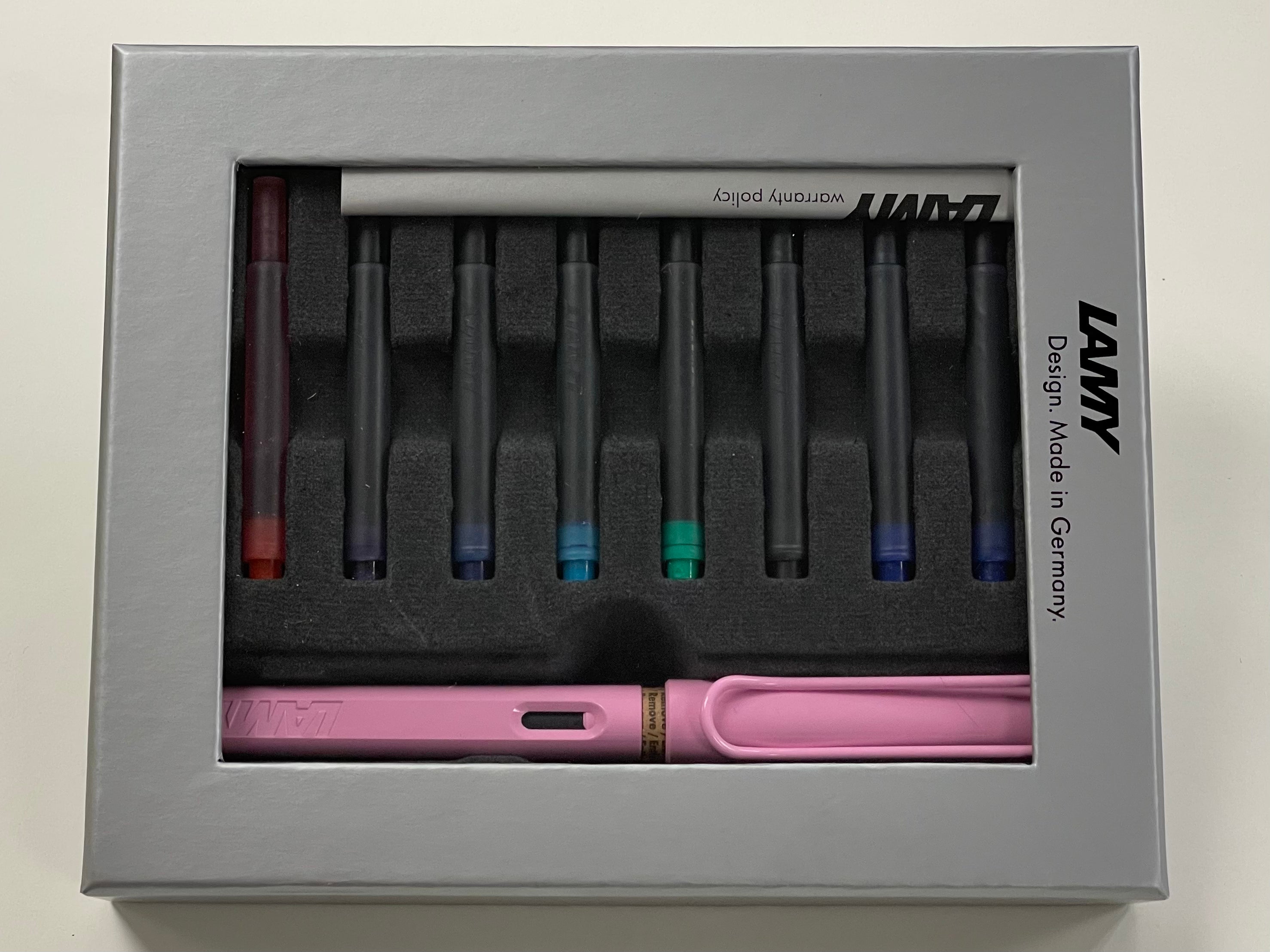 Lamy Safari Cartridge Gift Set - Light Rose-Pen Boutique Ltd