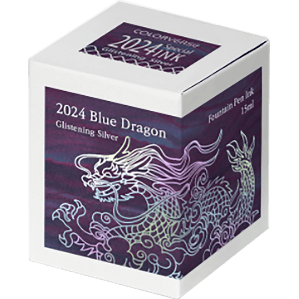 Colorverse Ink Bottle - 2024 Blue Dragon Special Series - Glistening Silver - 15ml-Pen Boutique Ltd