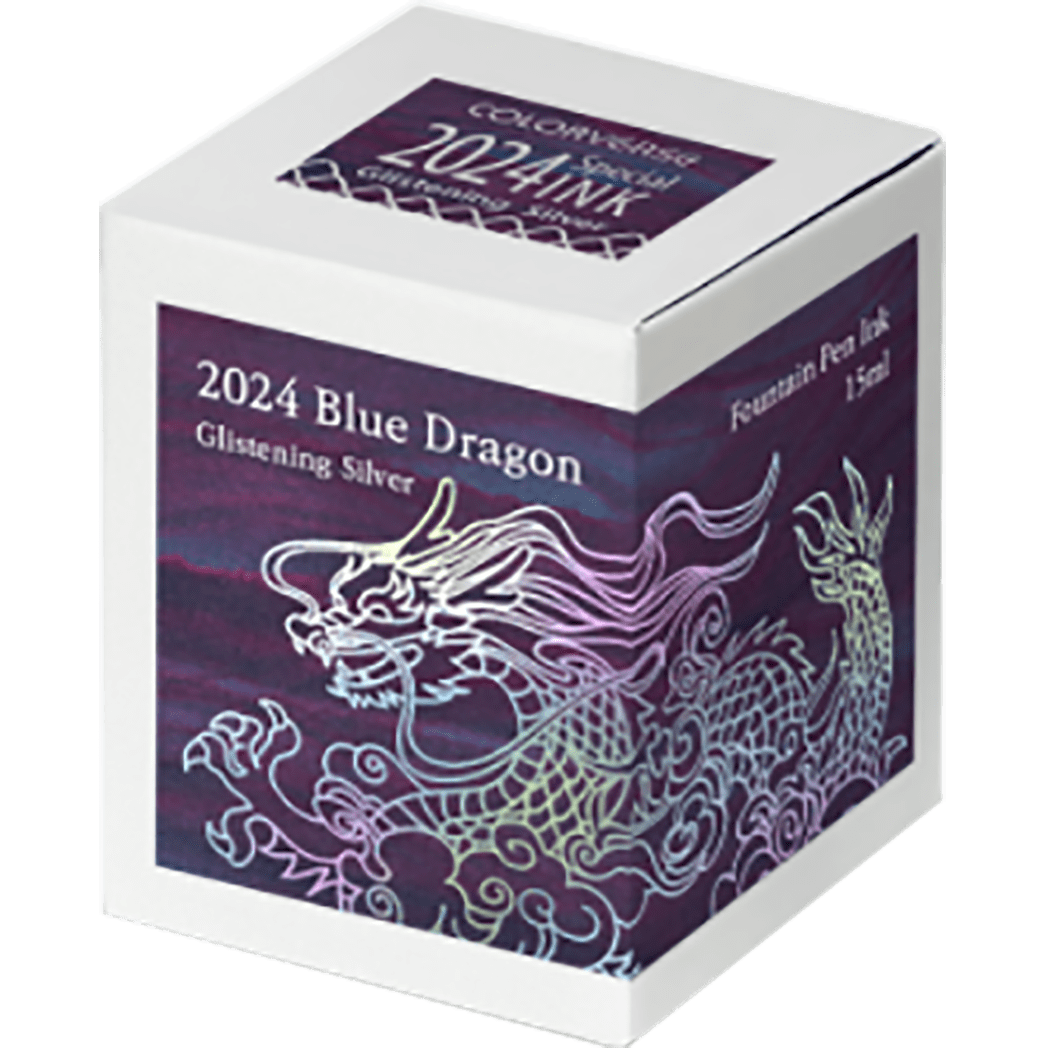 Colorverse Ink Bottle - 2024 Blue Dragon Special Series - Glistening Silver - 15ml-Pen Boutique Ltd