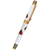 David Oscarson Les Quatre Couleurs w/ Gold Vermeil in Opaque White, Black and Translucent Ruby Red Hard Enamel Rollerball Pen-Pen Boutique Ltd